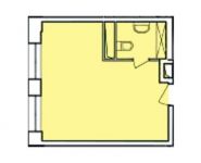 1-комнатная квартира площадью 25.1 кв.м, улица Дмитрия Ульянова, 6к1 | цена 2 259 000 руб. | www.metrprice.ru