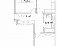 2-комнатная квартира площадью 68.18 кв.м, Лазоревый пр., 3, корп.7 | цена 14 844 013 руб. | www.metrprice.ru