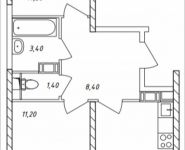 2-комнатная квартира площадью 56.25 кв.м, Дружбы, 47 | цена 4 930 312 руб. | www.metrprice.ru