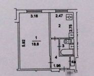 1-комнатная квартира площадью 33 кв.м, 2-я Пугачёвская улица, 8к5 | цена 6 500 000 руб. | www.metrprice.ru