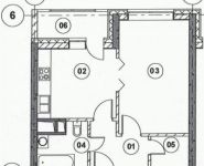 1-комнатная квартира площадью 41.7 кв.м, Талдомская улица, 17к1 | цена 6 975 318 руб. | www.metrprice.ru