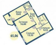 3-комнатная квартира площадью 66 кв.м, Фряновское ш., 64К2 | цена 4 322 500 руб. | www.metrprice.ru