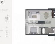 1-комнатная квартира площадью 77 кв.м в МФК "Neva Towers", улица Липовый Парк, 6 | цена 26 852 670 руб. | www.metrprice.ru