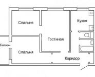 3-комнатная квартира площадью 53 кв.м, улица Мусы Джалиля, 27к1 | цена 7 700 000 руб. | www.metrprice.ru