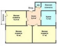 3-комнатная квартира площадью 70.6 кв.м, Красноармейская ул., 8К1 | цена 15 000 000 руб. | www.metrprice.ru