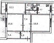 3-комнатная квартира площадью 80.3 кв.м, Кусковская ул., 17 | цена 14 300 000 руб. | www.metrprice.ru