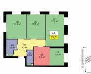 4-комнатная квартира площадью 75 кв.м, улица Адмирала Макарова, 6с4 | цена 13 572 000 руб. | www.metrprice.ru