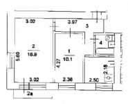 2-комнатная квартира площадью 43 кв.м, Рыбинская 3-я ул., 12 | цена 7 500 000 руб. | www.metrprice.ru