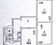 3-комнатная квартира площадью 75.1 кв.м, Суздальская ул., 18К3 | цена 9 990 000 руб. | www.metrprice.ru