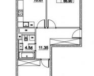 2-комнатная квартира площадью 66 кв.м, Лазоревый пр., 3С5 | цена 13 349 359 руб. | www.metrprice.ru
