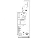 1-комнатная квартира площадью 32 кв.м, Рязанский пр-кт, 2 | цена 5 252 192 руб. | www.metrprice.ru
