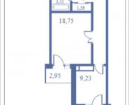1-комнатная квартира площадью 57 кв.м, Кудрявцева, 14 | цена 6 626 318 руб. | www.metrprice.ru