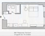 1-комнатная квартира площадью 23.83 кв.м, Железнодорожный тупик, 7 | цена 2 704 705 руб. | www.metrprice.ru
