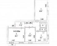 3-комнатная квартира площадью 82 кв.м, Ивана Бабушкина ул., 2К3 | цена 16 500 000 руб. | www.metrprice.ru