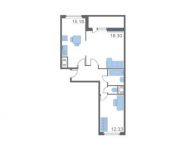 2-комнатная квартира площадью 61.1 кв.м, Россошанская улица, 5к1 | цена 4 729 926 руб. | www.metrprice.ru