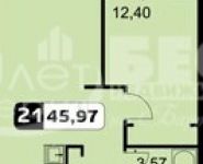 2-комнатная квартира площадью 47 кв.м, Ходынский бульвар, 4 | цена 7 900 000 руб. | www.metrprice.ru