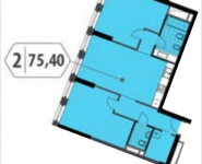 2-комнатная квартира площадью 75.4 кв.м, Шмитовский проезд, 39, корп.2 | цена 13 097 442 руб. | www.metrprice.ru