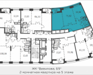 2-комнатная квартира площадью 75.82 кв.м, Вавилова, 69 | цена 14 897 569 руб. | www.metrprice.ru