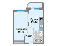 1-комнатная квартира площадью 36 кв.м, Рупасовский 2-й пер., 3 | цена 3 820 240 руб. | www.metrprice.ru