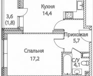 1-комнатная квартира площадью 43 кв.м, Золоторожский Вал, 11, стр. 9, корп.7 | цена 11 162 900 руб. | www.metrprice.ru