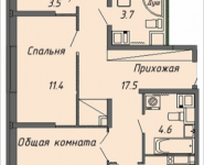 3-комнатная квартира площадью 91 кв.м, Ленинский проспект, 16 | цена 7 362 810 руб. | www.metrprice.ru