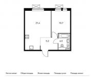 1-комнатная квартира площадью 41.3 кв.м,  | цена 4 295 200 руб. | www.metrprice.ru