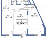 2-комнатная квартира площадью 86.96 кв.м, Кудрявцева, IV | цена 9 376 462 руб. | www.metrprice.ru