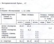 2-комнатная квартира площадью 44.1 кв.м, Бескудниковский бул., 47 | цена 4 700 000 руб. | www.metrprice.ru