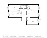 3-комнатная квартира площадью 116.2 кв.м, Поляны ул, | цена 13 711 600 руб. | www.metrprice.ru