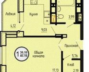 1-комнатная квартира площадью 40.2 кв.м, Старое Дмитровское ш., 17 | цена 3 494 000 руб. | www.metrprice.ru