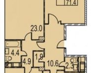 3-комнатная квартира площадью 112 кв.м, Мосфильмовская ул., 88К4 | цена 27 199 900 руб. | www.metrprice.ru