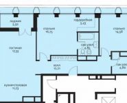 3-комнатная квартира площадью 78 кв.м, Усачева ул. | цена 54 297 007 руб. | www.metrprice.ru