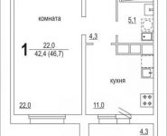 1-комнатная квартира площадью 46 кв.м в ЖК "Пироговский", Фабричная улица, 15 | цена 3 500 000 руб. | www.metrprice.ru