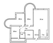 3-комнатная квартира площадью 118.5 кв.м, Энтузиастов ш., 55 | цена 22 000 000 руб. | www.metrprice.ru