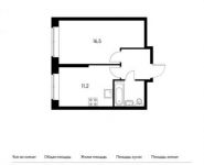 1-комнатная квартира площадью 35.6 кв.м, Варшавское шоссе, 141к2 | цена 6 258 480 руб. | www.metrprice.ru