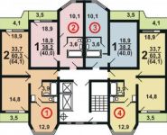 1-комнатная квартира площадью 40 кв.м, микрорайон Школьный, к9 | цена 3 290 000 руб. | www.metrprice.ru