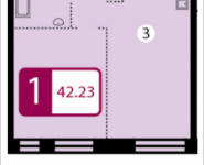 1-комнатная квартира площадью 42.23 кв.м в ЖК "PerovSky", Шоссе Энтузиастов, вл. 88, корп.2 | цена 6 946 835 руб. | www.metrprice.ru