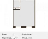 1-комнатная квартира площадью 42.5 кв.м, Вокзальная 1-я ул. | цена 3 612 500 руб. | www.metrprice.ru