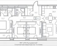 3-комнатная квартира площадью 98.3 кв.м, Гжатская ул., 9 | цена 18 521 391 руб. | www.metrprice.ru