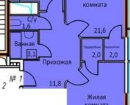 2-комнатная квартира площадью 71.9 кв.м, 8 Марта ул. | цена 6 111 000 руб. | www.metrprice.ru