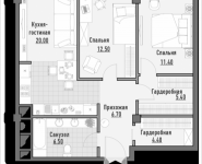 2-комнатная квартира площадью 68.17 кв.м, 1-я Ямская, 2 | цена 12 570 000 руб. | www.metrprice.ru