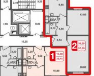 1-комнатная квартира площадью 57 кв.м, Березовая ул., 8 | цена 4 935 540 руб. | www.metrprice.ru