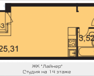 1-комнатная квартира площадью 32.4 кв.м, Ходынский бульвар | цена 6 309 900 руб. | www.metrprice.ru