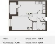 1-комнатная квартира площадью 39.9 кв.м, Головинское ш., 5 | цена 7 900 200 руб. | www.metrprice.ru