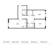 3-комнатная квартира площадью 88.6 кв.м, Варшавское шоссе, 141к11 | цена 12 731 000 руб. | www.metrprice.ru
