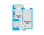 1-комнатная квартира площадью 35.3 кв.м, Речной проезд, 11 | цена 2 785 435 руб. | www.metrprice.ru