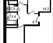 2-комнатная квартира площадью 56.1 кв.м, проспект Астрахова, 2 | цена 4 987 290 руб. | www.metrprice.ru