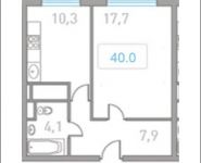 1-комнатная квартира площадью 40 кв.м в ЖК "Центр-2", Автозаводская ул. | цена 3 312 000 руб. | www.metrprice.ru