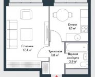 1-комнатная квартира площадью 34.1 кв.м, улица Речников, 7 | цена 5 844 740 руб. | www.metrprice.ru