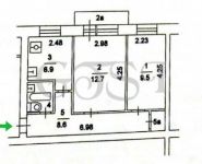 2-комнатная квартира площадью 41.2 кв.м, Клязьминская ул., 30К2 | цена 4 950 000 руб. | www.metrprice.ru